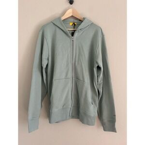 Allbirds Hoodie Mens L Sweatshirt Bark Green Anytime Full Zip Casual NWT